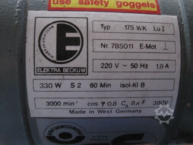 Mola doppia Elektra-Beckum Elektra-Beckum Doppelschleifbock Doppelschleifbock mit Untergestell