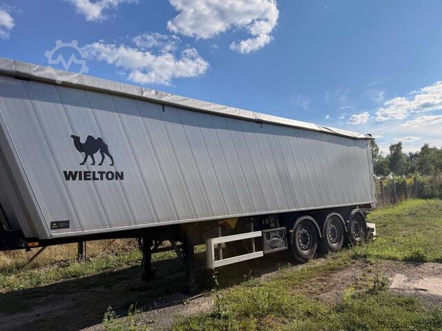Semirremolque volquete WIELTON 50 cbm, Kombi-Pendel, Lift, Plastikauskleidung
