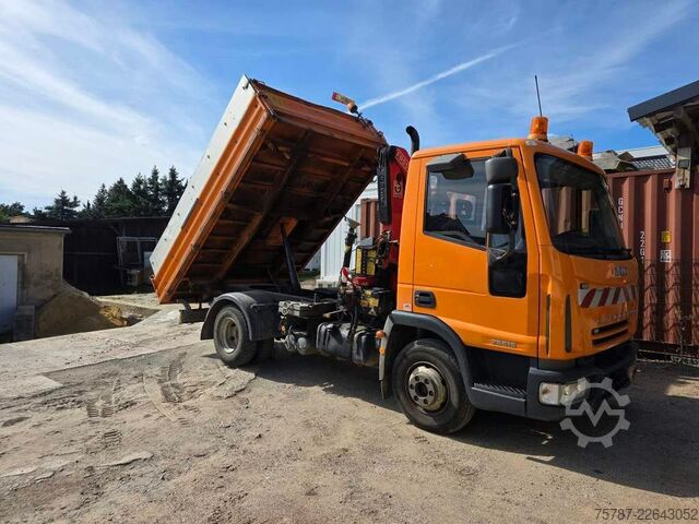 Otro IVECO 75E15 3-S-Kippoer Meilöer mit Fassi F50 Kran