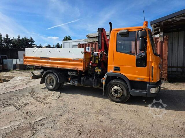 Otro IVECO 75E15 3-S-Kippoer Meilöer mit Fassi F50 Kran