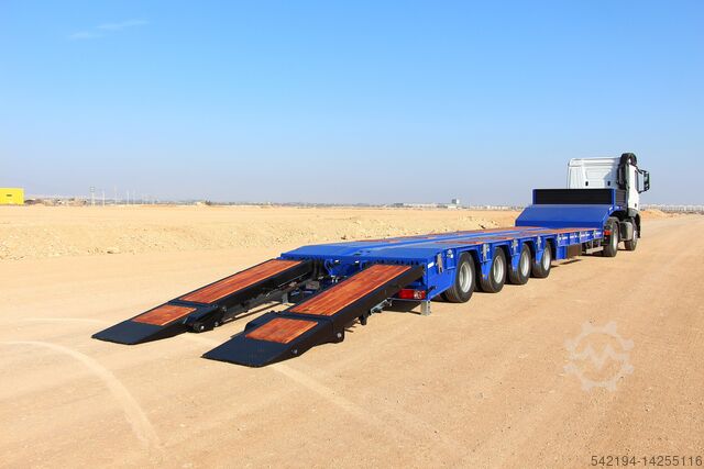 Düşük yükleyici GVN Trailer 4 Axle Standart Lowbed