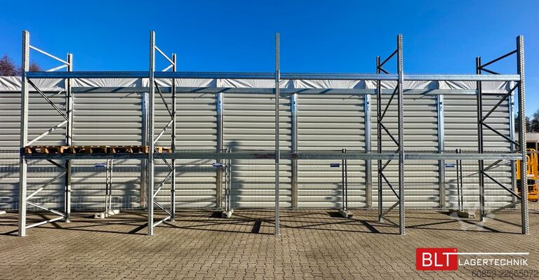 Pallställ 11,2 lfm Palettenregale für Außenbereich H: 4,5m , 3000 kg Fachlast , FVZ