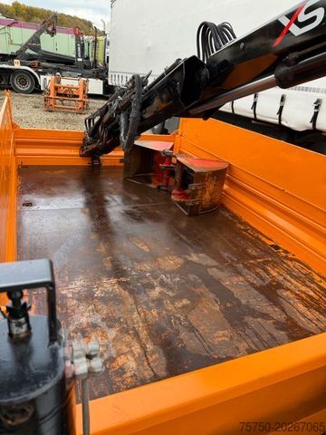 Abrollkipper  Abrollcontainer mit Hiab Kran 077 B- 3