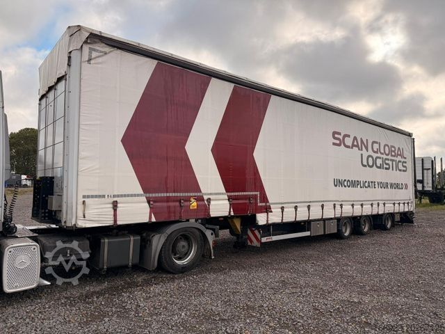 Dieplader oplegger Wiese Gabelstaplertransporter Rampe Mega Lowline