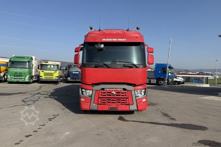 Φορτηγό πλατφόρμα με μουσαμά Renault T460 4x2 Plane/HB / Swiss-Vehicle