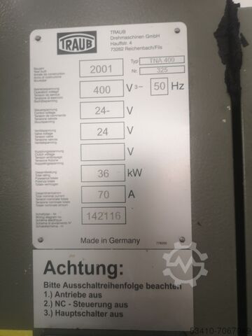 CNC soustruh Traub TNA400
