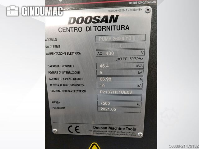 DOOSAN Puma 2600 LYB II DOOSAN Puma 2600 LYB II