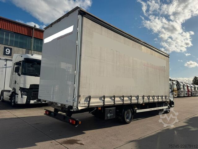 Ponyvával szerelt furgon IVECO EURO CARGO 75E18 *  * EDSCHA * 2,85 M HOCH