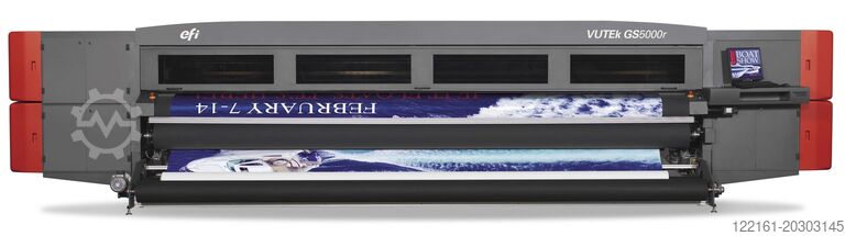 Digitale drukmachine efi Vutek GS 5500 LXpro LED 5M UV Roll Printer in best condition