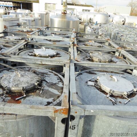 1000 liter drukhouder gemaakt van V2A Thyssen Umformtechnik (UCON) 6823