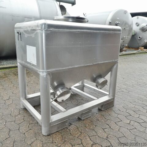 Aluminium container van 400 liter  6069