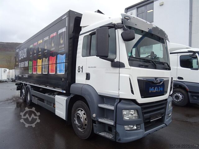 Dobozos teherautó MAN 26.360 TGS*Schwenkwand*20 Pal*Lift/Lenk*2,5t LBW