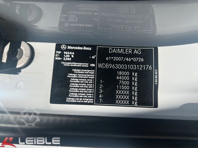 Plattewagen met zeil MERCEDES-BENZ Antos 1832*Aufbau Rufa*LBW-Dautel*236 TKM*