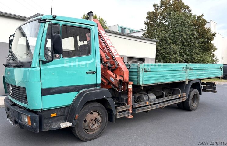 Ladbil med lad MERCEDES-BENZ 814, ATLAS 60.1, 4 Ausschübe, TÜV bis 06/27