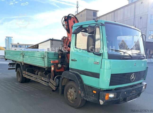 Ladbil med lad MERCEDES-BENZ 814, ATLAS 60.1, 4 Ausschübe, TÜV bis 06/27