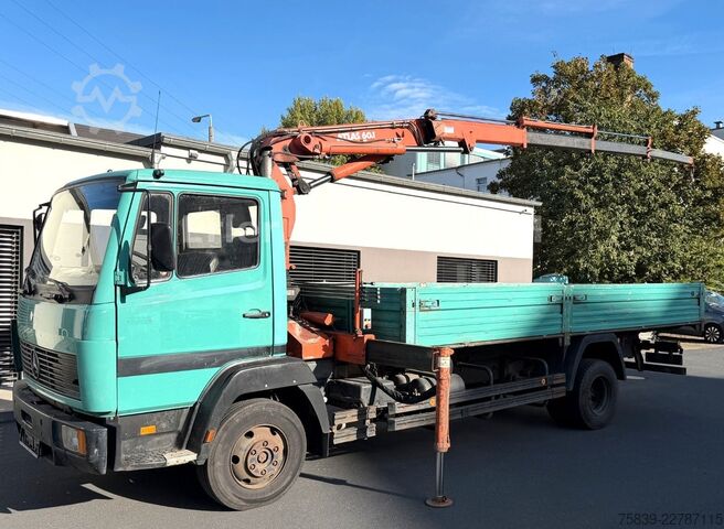 Ladbil med lad MERCEDES-BENZ 814, ATLAS 60.1, 4 Ausschübe, TÜV bis 06/27