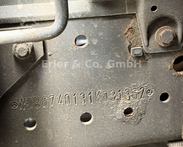 Ladbil med lad MERCEDES-BENZ 814, ATLAS 60.1, 4 Ausschübe, TÜV bis 06/27