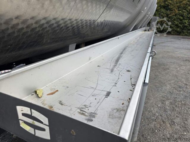 Semirimorchio cisterna D-TEC Jansky Schwarte TSA, Edelstahl, 30.000 L,Unfall