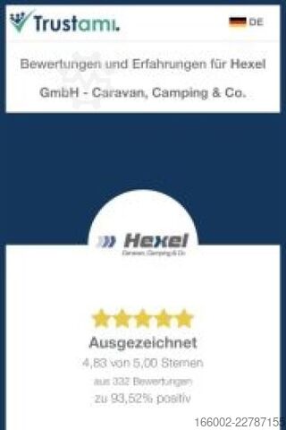 Caravan FENDT Bianco Activ 515 SKF 2000 kg 2x Garage vorne/hin