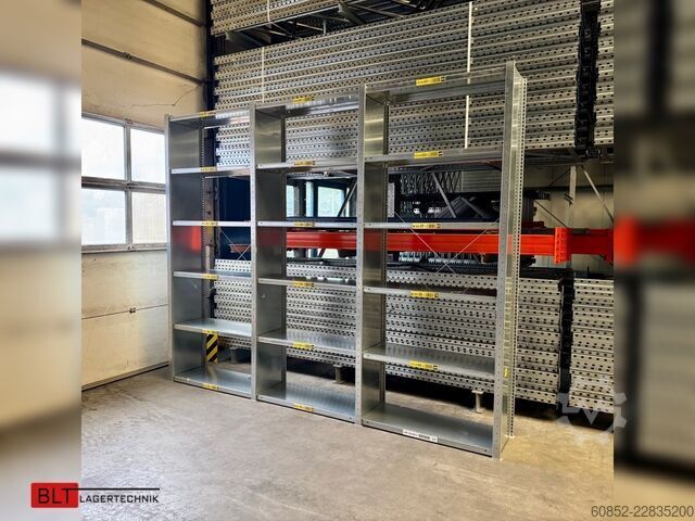 Estantería modular ca. 3,06 lfm. Fachbodenregale META Clip, H: 250 cm , T: 40 cm , 100 kg pro Ebene
