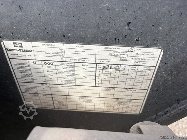 Container transport Reistreyler 3AFCRT08 Multichassis / Extendable / SAF Axles ...