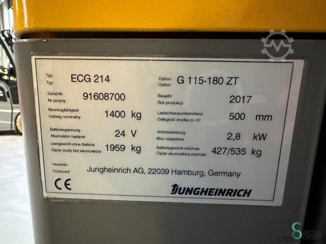 Gaffeltruck Jungheinrich ECG214