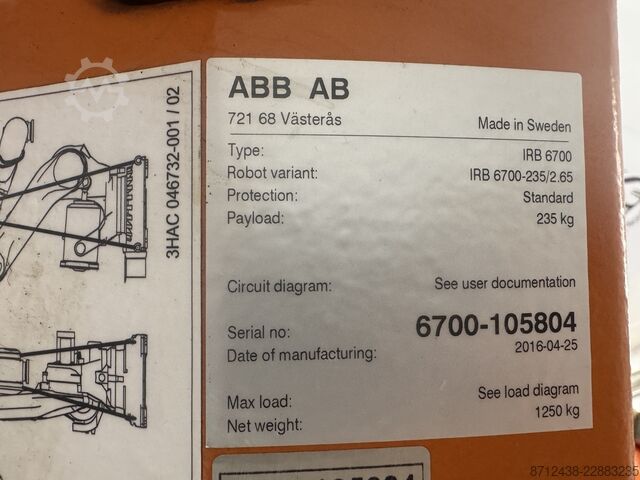 Industrieroboter ABB IRB 6700-235/2.65