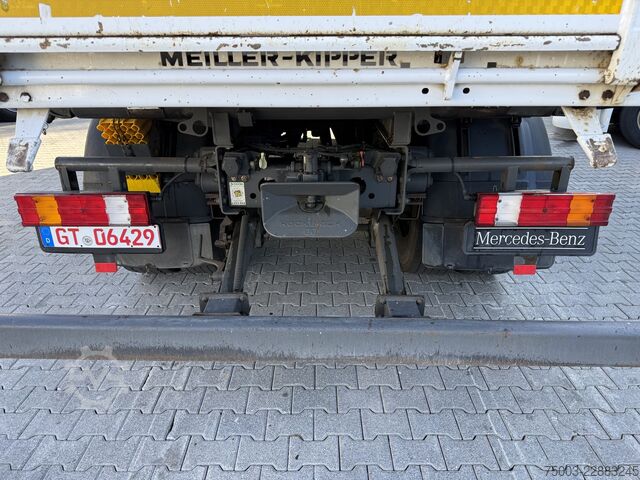 Tre-sidet tipbil Mercedes-Benz Axor 1829 K 4X2 Kipper mit Kran Atlas 125.2
