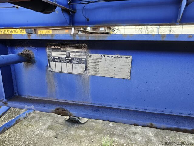 Containervervoer MKF METALLBAU CS 20 / STEEL SUSPENSION/ BPW DRUM.