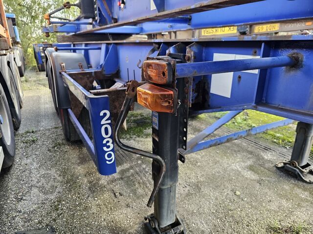 Containervervoer MKF METALLBAU CS 20 / STEEL SUSPENSION/ BPW DRUM.