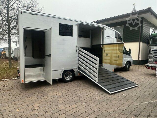 Livestock transporter Iveco Daily mit Steinsberger 5 Pferde, 2 Wohnungen