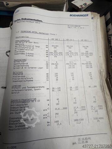 CNC-drejebænk VDF Boehringer VDF 250 C