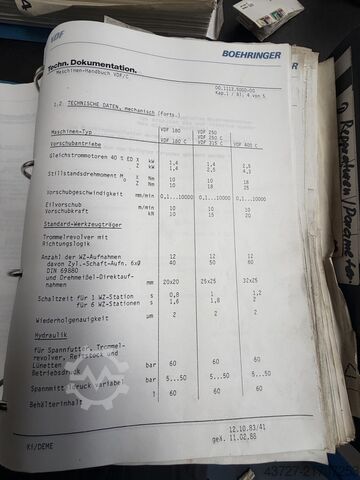CNC-drejebænk VDF Boehringer VDF 250 C