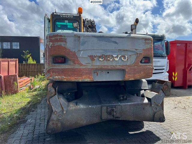 Koparka gąsienicowa Volvo EW160B wheeled machine w/ support leg and shear