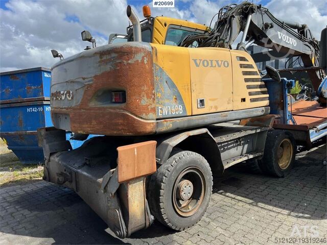 Koparka gąsienicowa Volvo EW160B wheeled machine w/ support leg and shear