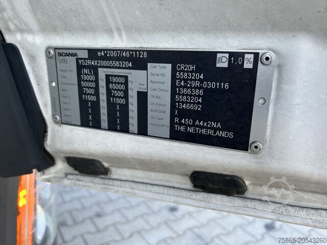 Standaard-SZM Scania R450 Highline / Retarder / 770 dkm / APK TUV 03-26