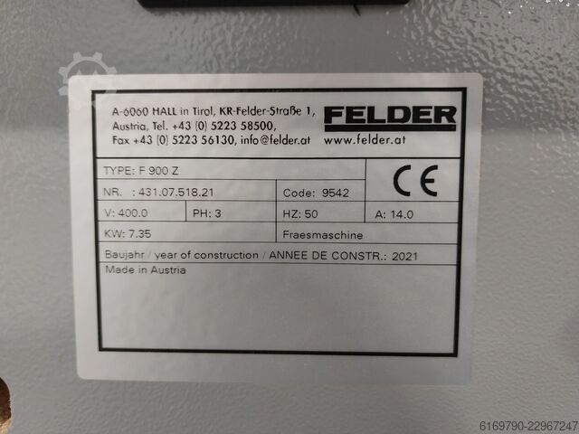 Onderspilfreesmachine FELDER F900 Z FELDER 