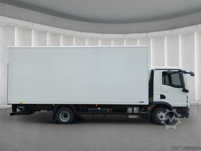 Vrachtwagen met bakwagen MAN TGL 7.190 4x2 BB Koffer+LBW*Tempo Klima Bluetoo
