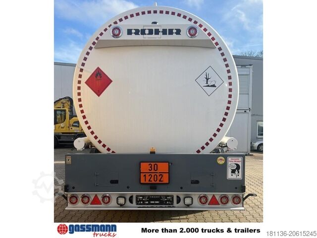 Tanker yarı römork Rohr TAL-A-ZE 44,0, 43.500l, 4 Kammern, Untenbefüllung
