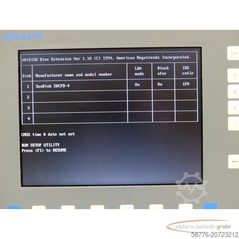 AMK component AMK ASYN AB 110C Industrie-PC SN:45558-9719-543925