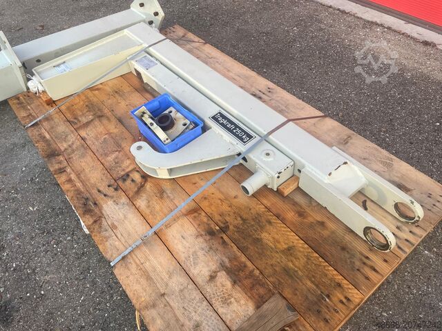 Column-mounted slewing jib crane with articulated arm IBB Stahl 250 Kg