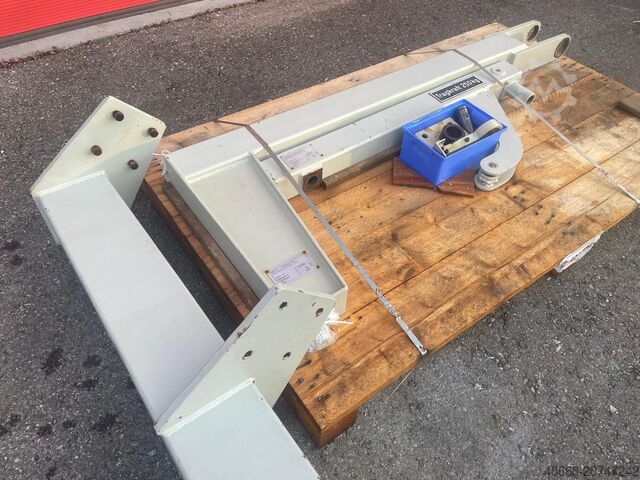Column-mounted slewing jib crane with articulated arm IBB Stahl 250 Kg