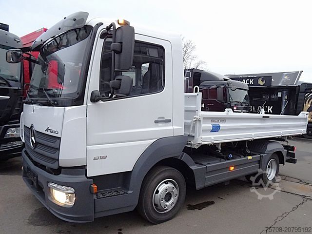 Driezijdige kipper bestelwagen MERCEDES-BENZ 818 Atego*Meiller Kipper*2x AHK*Diff.*Neuzustand