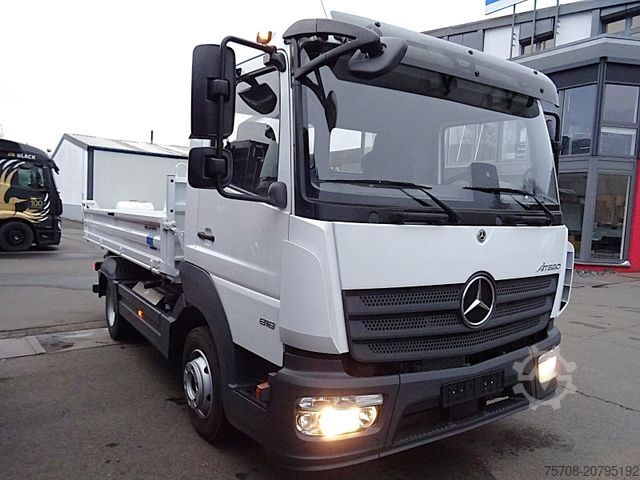 Driezijdige kipper bestelwagen MERCEDES-BENZ 818 Atego*Meiller Kipper*2x AHK*Diff.*Neuzustand