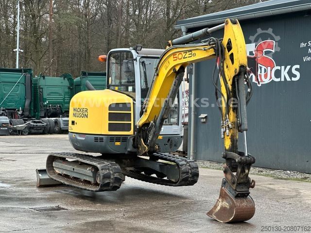 Mini excavator WACKER Neuson 50Z3 Minibagger TieflΓΆffel 2800 std.