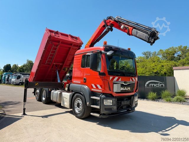 Autolaadkraan MAN TGS 26.420 6x2 Kipper KRAN Greifer lift/lenk AHK