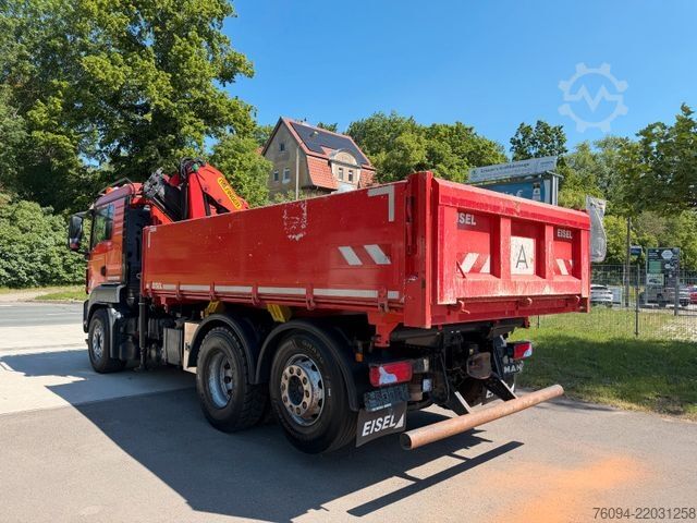 Autolaadkraan MAN TGS 26.420 6x2 Kipper KRAN Greifer lift/lenk AHK