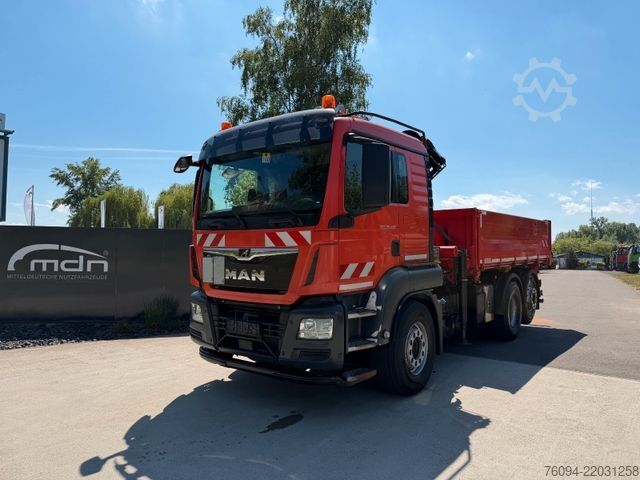 Autolaadkraan MAN TGS 26.420 6x2 Kipper KRAN Greifer lift/lenk AHK