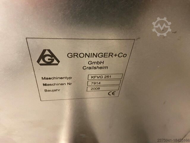 Llenado Sellado Groninger KFVG 251 KFVG251