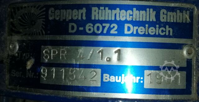Vrtulové míchadlo Míchadlo Geppert Rührtechnik SPF 4 /1.1